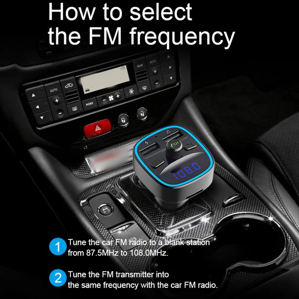 Wireless Car mp3 player Bluetooth 5.0 receiver FM transmitter Dual USB car charger U disk TF card Interior Accessories
Wireless Car mp3 player Bluetooth 5.0 receiver FM transmitter Dual USB car charger U disk TF card Interior Accessories