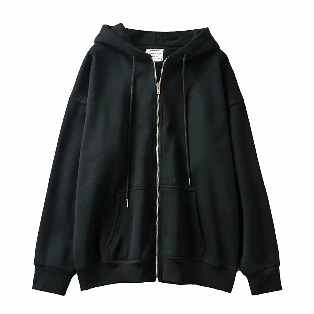 Women Autumn Hoodies with Zipper Solid Long Sleeve Sweatershirt Femme Casual Loose Oversize Thick Winter Outwear Hoodied Coat
Women Autumn Hoodies with Zipper Solid Long Sleeve Sweatershirt Femme Casual Loose Oversize Thick Winter Outwear Hoodied Coat