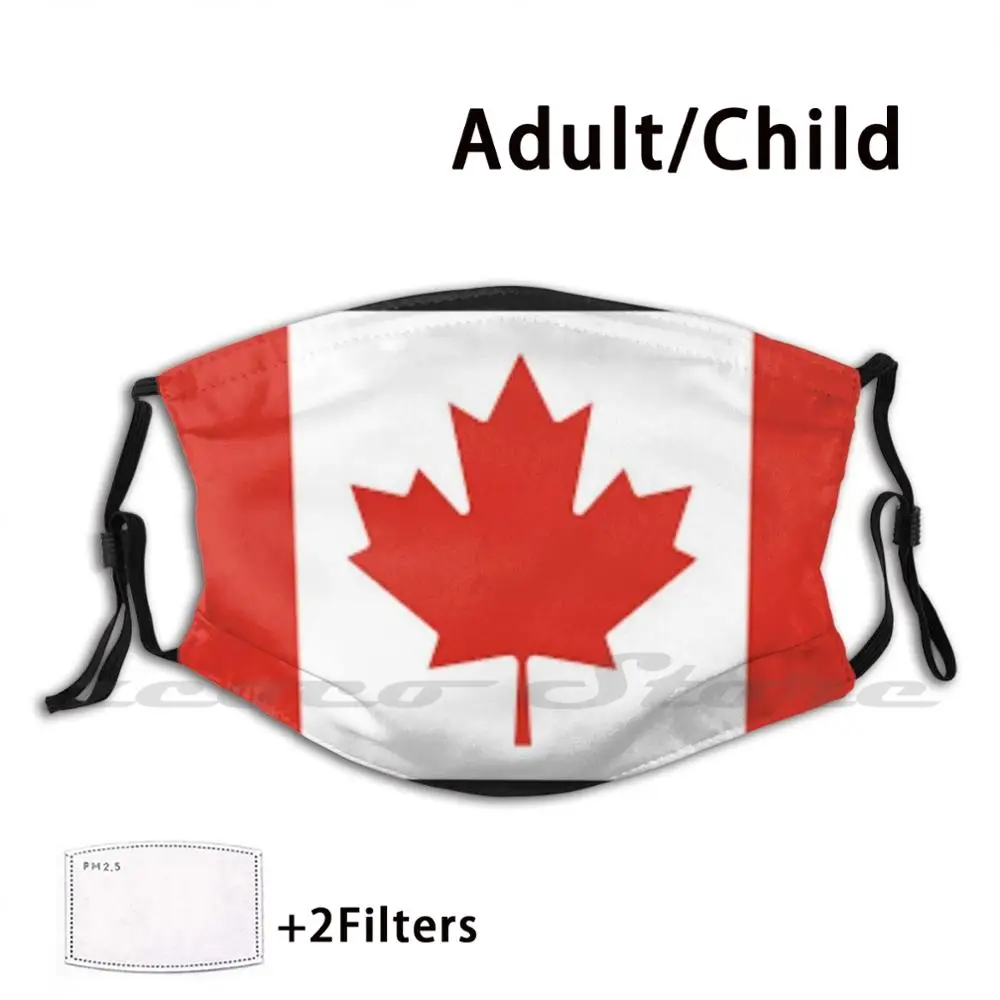 

Canadian Flag Mask Cloth Washable DIY Filter Pm2.5 Adult Kids Canada Canadian Flag Canadian Flag Toronto Maple Leaf Vancouver