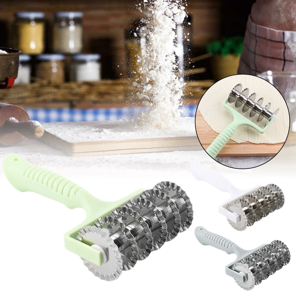 Stainless Steel Roller Dough Lattice Cutter 6-Wheel Cutting Knife Pizza Pastry Cutter Making Tool DIY Baking Pastry Tools Mold
Stainless Steel Roller Dough Lattice Cutter 6-Wheel Cutting Knife Pizza Pastry Cutter Making Tool DIY Baking Pastry Tools Mold