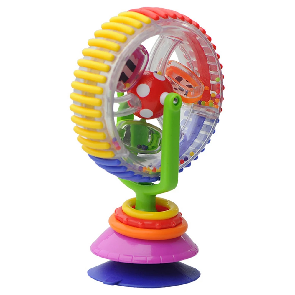 3-color Rotating Ferris Wheel Rattle Baby Toy Colorful Ferris Wheel Stroller Dining Chair with Suction Cup Early Education Toy
3-color Rotating Ferris Wheel Rattle Baby Toy Colorful Ferris Wheel Stroller Dining Chair with Suction Cup Early Education Toy