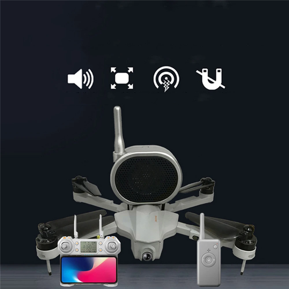 Беспроводной динамик Megaphone для дрона Harbinson ZINO для Xiaomi FIMI X8 для DJI Mavic Mini SG907 E520s M8, универсальные детали для дрона
Беспроводной динамик Megaphone для дрона Harbinson ZINO для Xiaomi FIMI X8 для DJI Mavic Mini SG907 E520s M8, универсальные детали для дрона