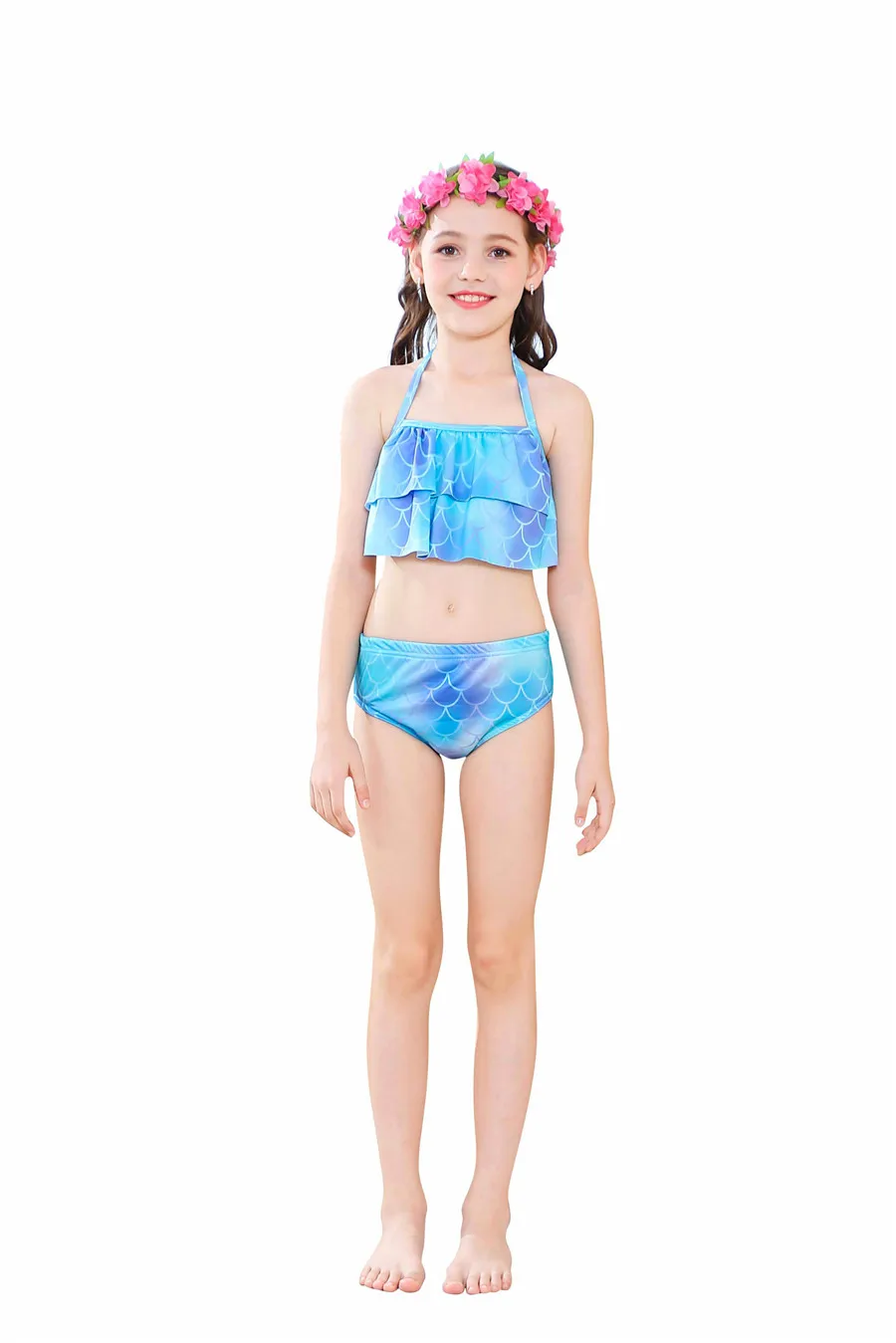 Cosplay Costume Girls Mermaid Tails Swimming Dresses Beach Clothes Little Children Swimsuit for Kids Swimmable Costumes | Тематическая