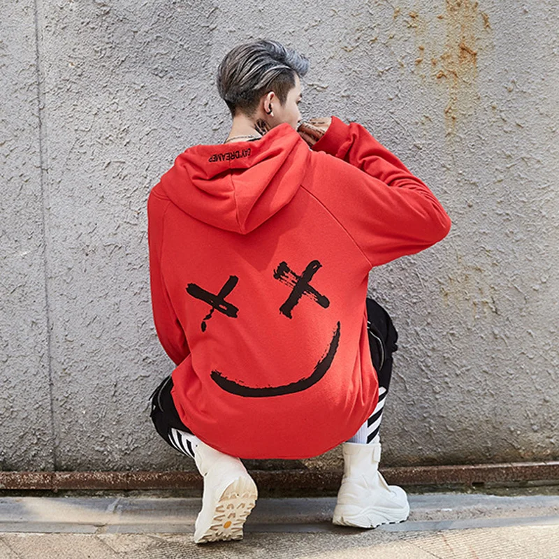GUYI Fashion Men Hoodies & Sweatshirts Red Graffiti Couple Wear Male Pullover Outerwear Print Oversize Hip Pop Loose Black Full 
GUYI Fashion Men Hoodies & Sweatshirts Red Graffiti Couple Wear Male Pullover Outerwear Print Oversize Hip Pop Loose Black Full