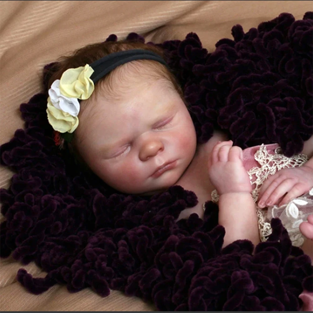 New Popular Sleeping Emma Reborn Doll Kit Very Soft Hands Unpainted Unfinished Doll Parts DIY 
New Popular Sleeping Emma Reborn Doll Kit Very Soft Hands Unpainted Unfinished Doll Parts DIY