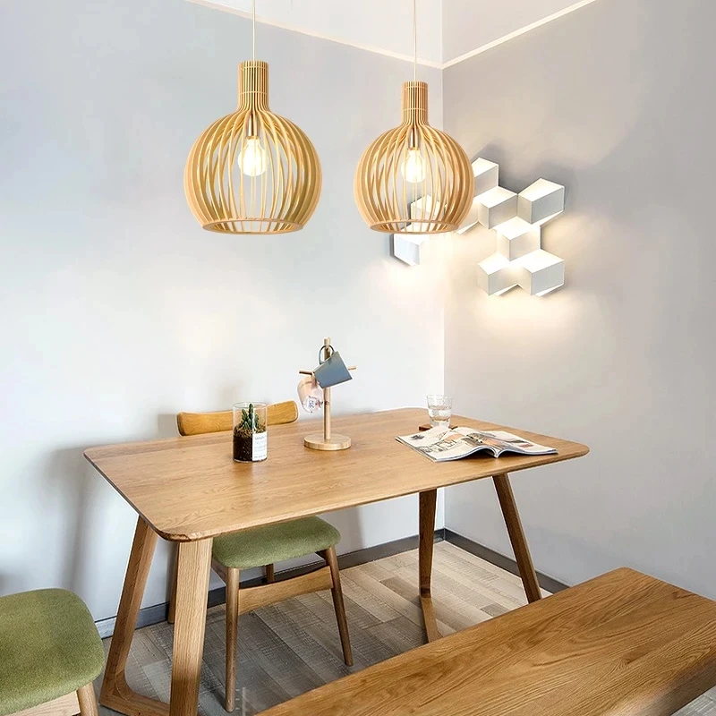 Modern Wood Pendant Lights Birdcage Hanglamp Black E27 Restaurant Decor Pendant Lamp for Living Room Bedroom Light Fixtures
Modern Wood Pendant Lights Birdcage Hanglamp Black E27 Restaurant Decor Pendant Lamp for Living Room Bedroom Light Fixtures