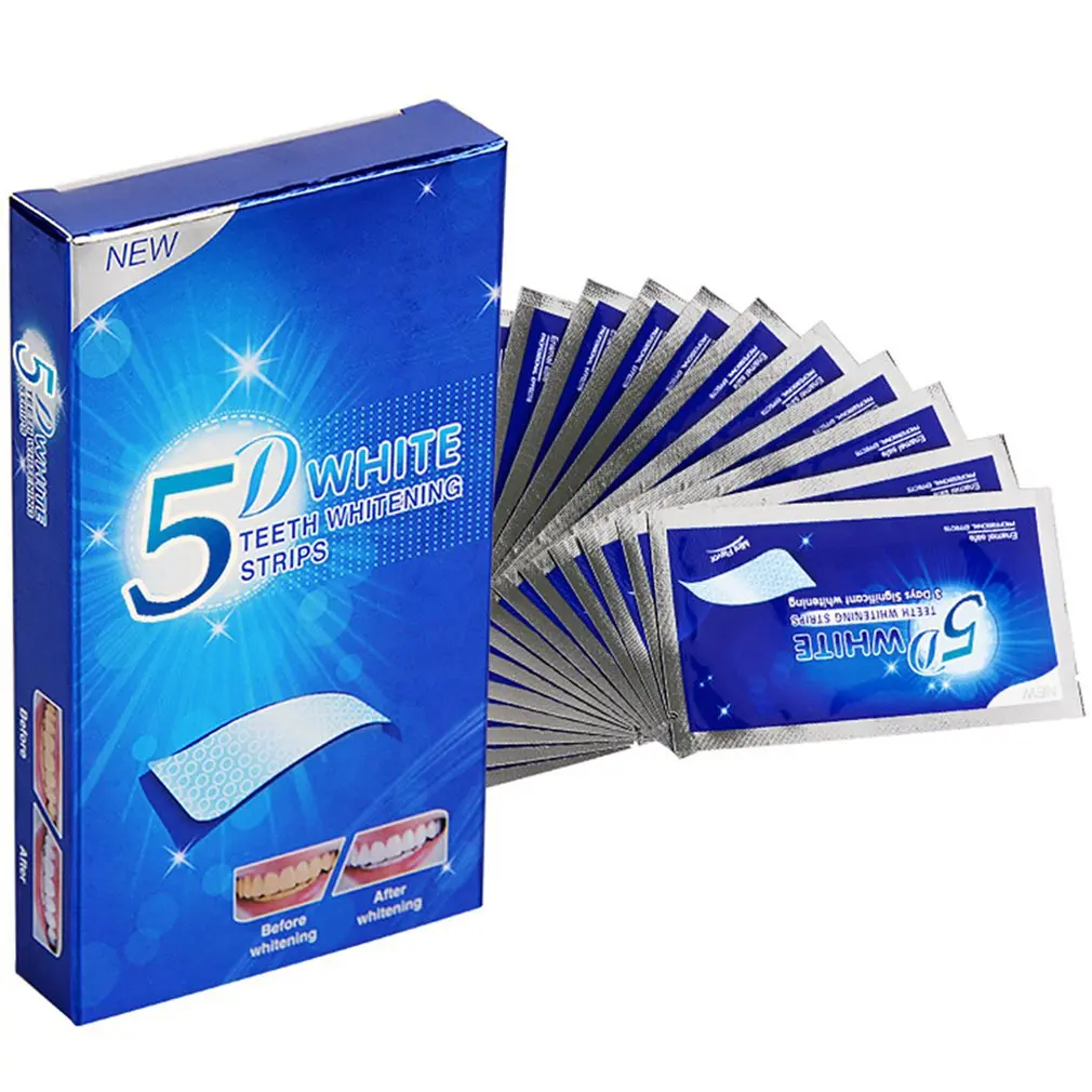 New 5D Gel Teeth Whitening Strips White Tooth Dental kit Oral Hygiene Care Strip for false Teeth Veneers Dentist seks Whiten gel
New 5D Gel Teeth Whitening Strips White Tooth Dental kit Oral Hygiene Care Strip for false Teeth Veneers Dentist seks Whiten gel