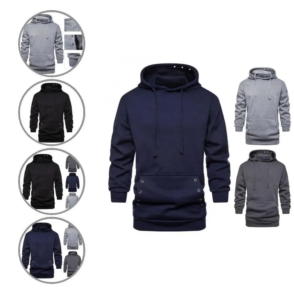 Drawstring Thin Fleece Lining Hooded Metal Holes Men Sweatshirt for Outdoor
Drawstring Thin Fleece Lining Hooded Metal Holes Men Sweatshirt for Outdoor