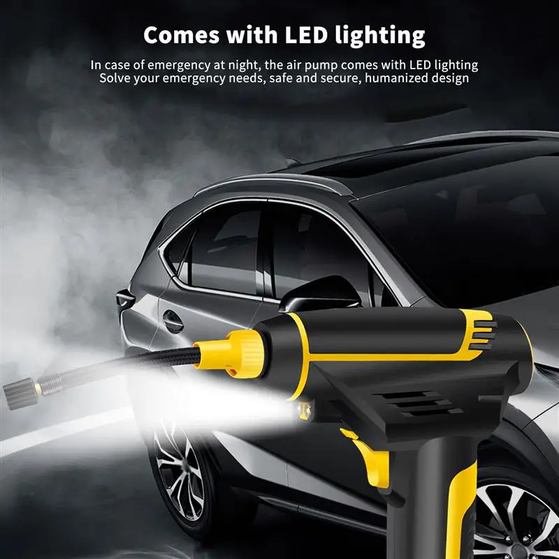 Automatic Car Tire Inflator Car Cigarette Lighter Power Supply Backlight Screen Preset Tire Inflating Machine with LED Light
Automatic Car Tire Inflator Car Cigarette Lighter Power Supply Backlight Screen Preset Tire Inflating Machine with LED Light