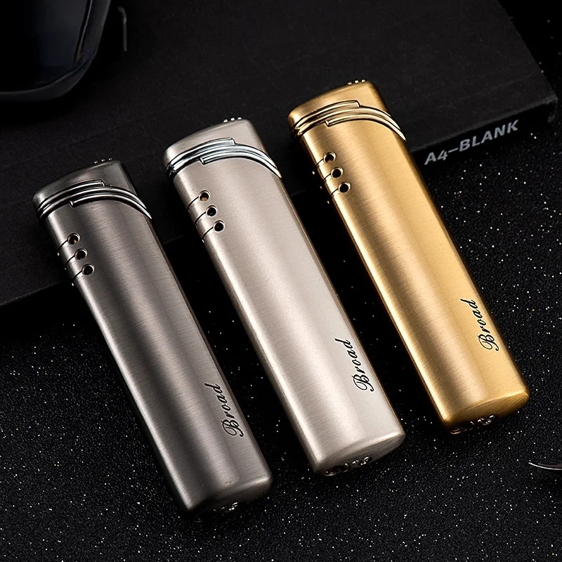 

Refillable High-quality Goods Long Straight Into The Lighter Visual Transom Inflatable Lighter Smoking Accessories for Weed