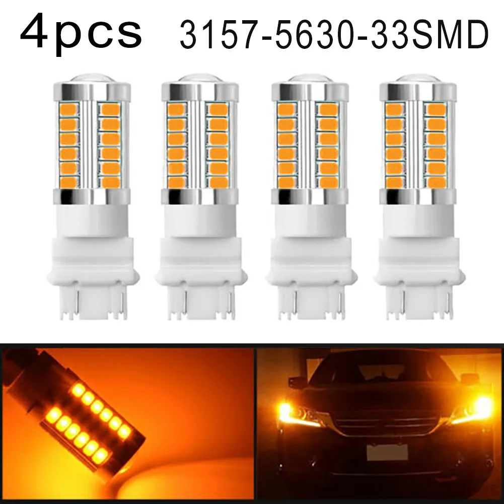 4Pcs Amber 3157 3457 3057 Signal 33SMD Backup Reverse Tail Turn LED Light Bulb 3157 Led Bulbs
4Pcs Amber 3157 3457 3057 Signal 33SMD Backup Reverse Tail Turn LED Light Bulb 3157 Led Bulbs