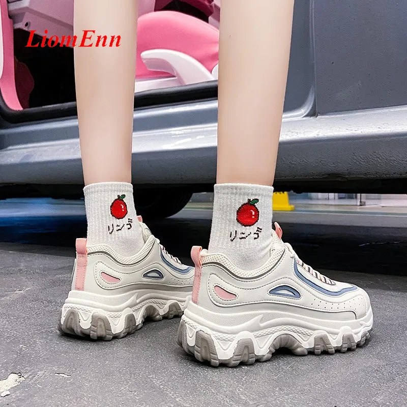 Women's Platform Sneakers Women Shoes 2021 Fashion Casual Chunky Sport Shoes Designer Vulcanized Tennis Female basket femme
Women's Platform Sneakers Women Shoes 2021 Fashion Casual Chunky Sport Shoes Designer Vulcanized Tennis Female basket femme