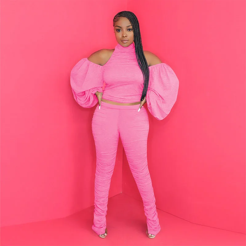 ZKYZWX Sexy Two Piece Set Bandage Off Shoulder Top+Stacked Leggings Fall Women Clothes Backless Club Outfit Fashion Matching Set
ZKYZWX Sexy Two Piece Set Bandage Off Shoulder Top+Stacked Leggings Fall Women Clothes Backless Club Outfit Fashion Matching Set