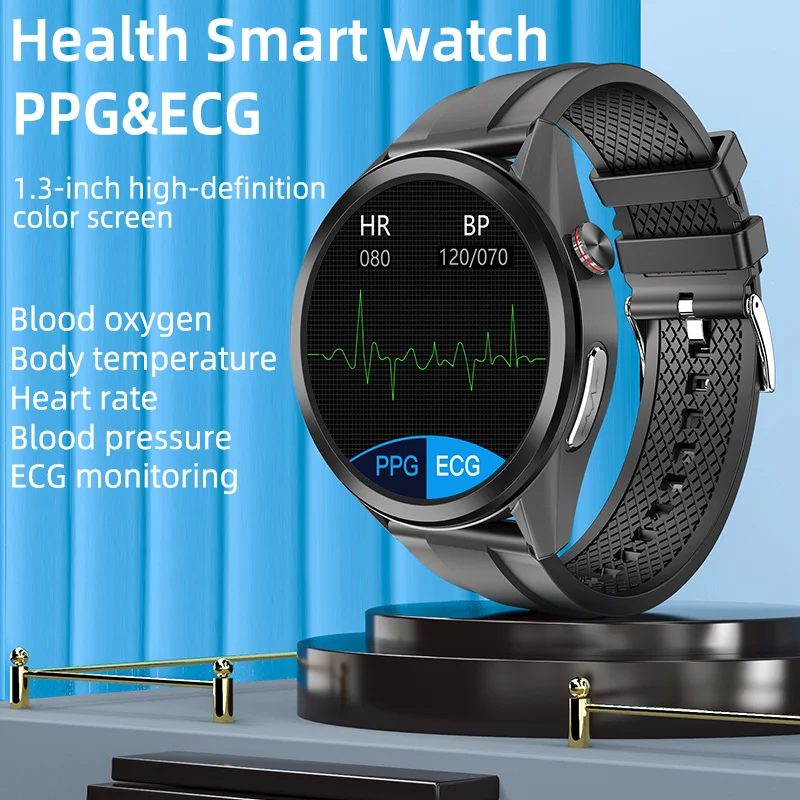 Смарт-часы kaihai ECG для мужчин и женщин умные часы с измерением температуры пульса