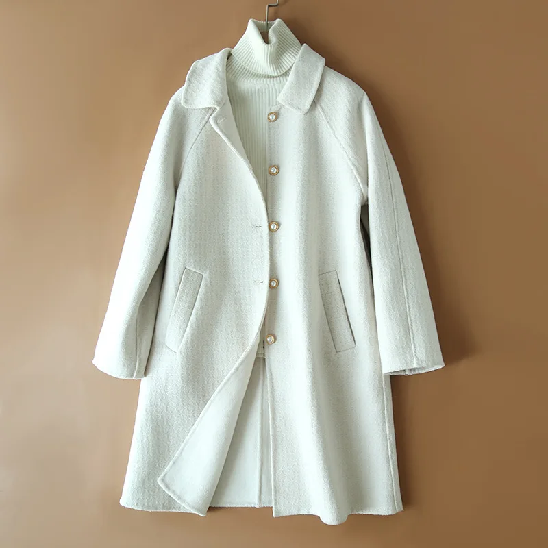 Mid-length Wool Hepburn Style Woolen Coat Women's Autumn And Winter New Temperament Small Fragrant Woolen Coat Women's
Mid-length Wool Hepburn Style Woolen Coat Women's Autumn And Winter New Temperament Small Fragrant Woolen Coat Women's