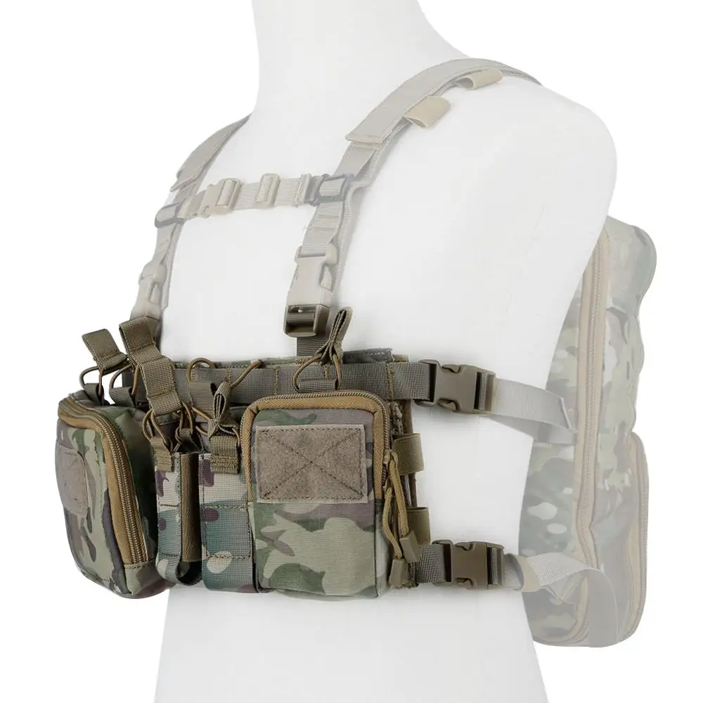 Tactical Molle Vest Ammo Chest Rig Removable Hunting Airsoft Paintball Gear Vest 5.56 9mm Magazine Pouch
Tactical Molle Vest Ammo Chest Rig Removable Hunting Airsoft Paintball Gear Vest 5.56 9mm Magazine Pouch