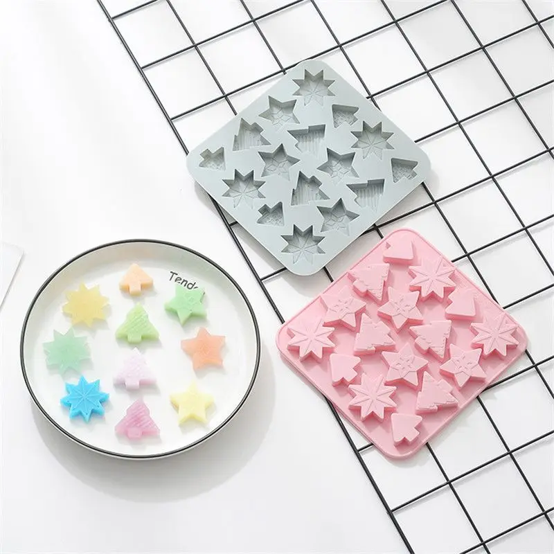 Christmas Series Snowflake Christmas Tree Modeling Mold Silicone Mold Baking Chocolate Mold Cake Decor
Christmas Series Snowflake Christmas Tree Modeling Mold Silicone Mold Baking Chocolate Mold Cake Decor