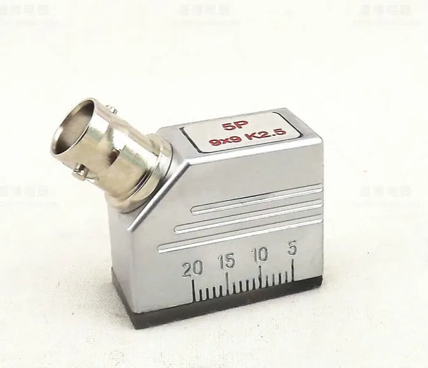 Ultrasonic probe 5MHz 9x9K2.5 universal flaw detector probe UT metal flaw detection transducer
Ultrasonic probe 5MHz 9x9K2.5 universal flaw detector probe UT metal flaw detection transducer