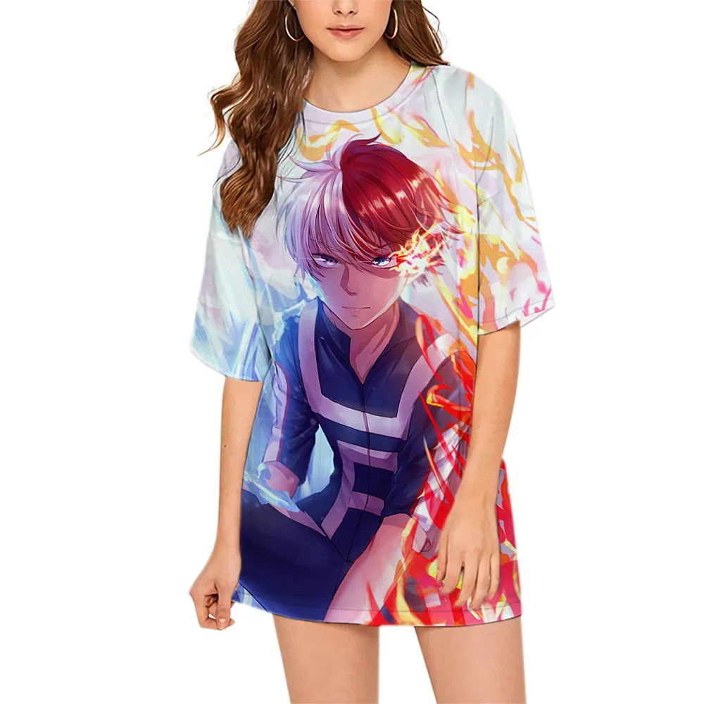 CLOOCL My Hero Academia Fashion Women Short Sleeve Loose T Shirts 3D Print Anime Todoroki Shoto T-shirt Women's Streetwear Tops
CLOOCL My Hero Academia Fashion Women Short Sleeve Loose T Shirts 3D Print Anime Todoroki Shoto T-shirt Women's Streetwear Tops