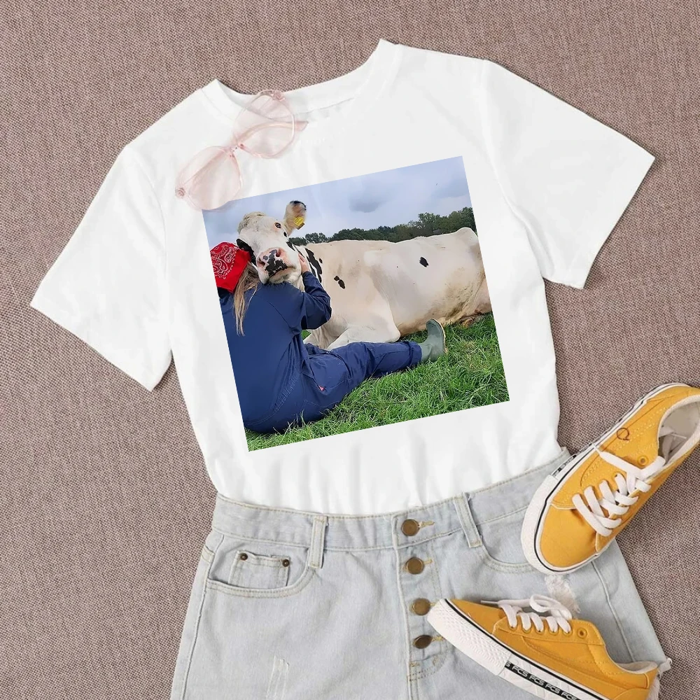 Hug The Cow Hot Selling Peace T Shirt Women Positive Relieve Stress Short Sleeve European and American Vogue Style Autumn Top
Hug The Cow Hot Selling Peace T Shirt Women Positive Relieve Stress Short Sleeve European and American Vogue Style Autumn Top