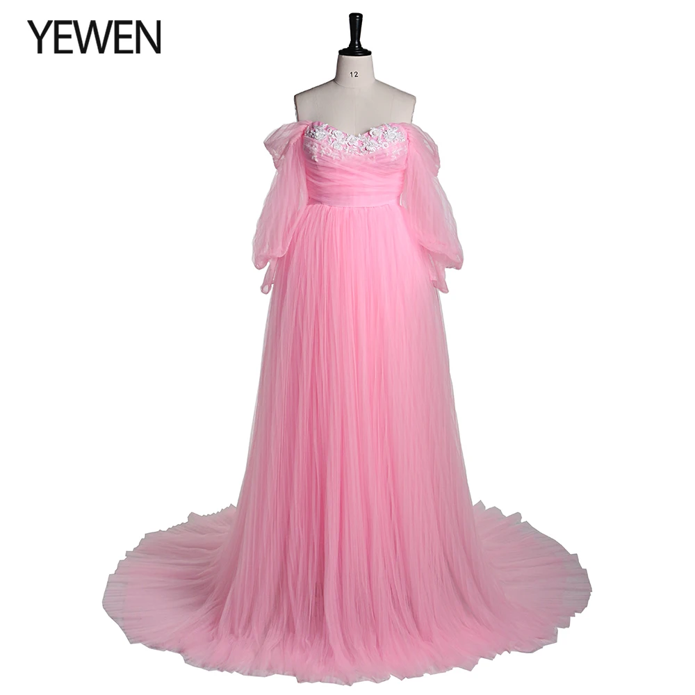Off Shoulder Maternity Dresses for Photo Shoot Long Plus Size Sexy Photography Maternity Tulle Prom Dress 2021 YeWen Party Gown
Off Shoulder Maternity Dresses for Photo Shoot Long Plus Size Sexy Photography Maternity Tulle Prom Dress 2021 YeWen Party Gown