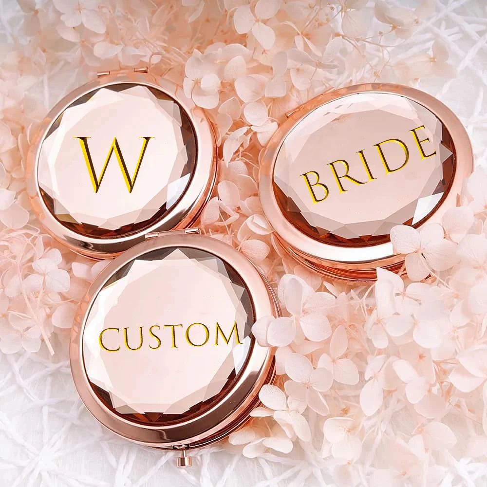Personalized Custom Rose Gold compact mirror Bride to Be bridesmaid Birthday Bachelorette Hen Party bridal shower wedding gift
Personalized Custom Rose Gold compact mirror Bride to Be bridesmaid Birthday Bachelorette Hen Party bridal shower wedding gift
