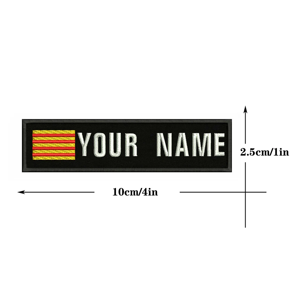 Catalan flag Catalonia 10X2.5cm Embroidery Custom Name Text Patch Stripes badge Iron On Or Velcro Backing Patches For Clothes
Catalan flag Catalonia 10X2.5cm Embroidery Custom Name Text Patch Stripes badge Iron On Or Velcro Backing Patches For Clothes