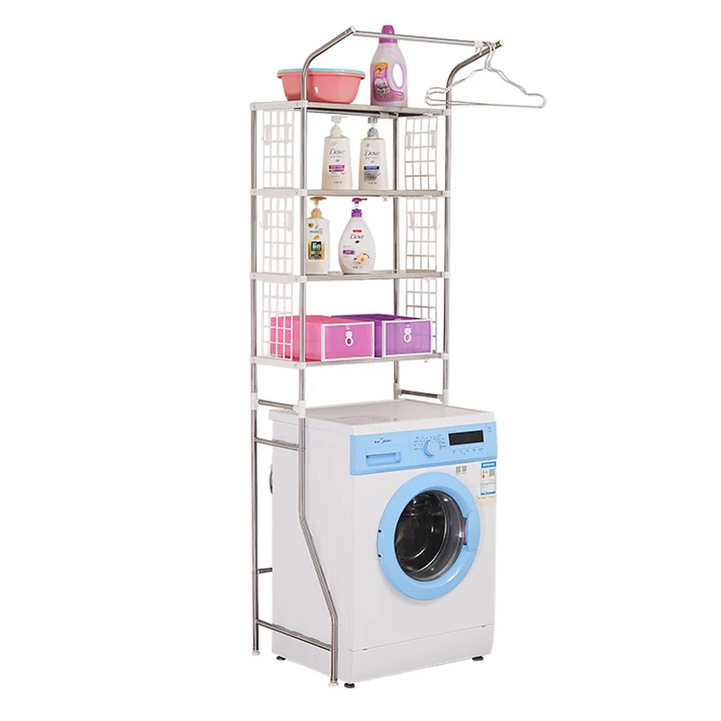Drum Washer Washer Rack Flip Toilet Bathroom Bathroom Balcony Open Stainless Steel Storage Shelf
Drum Washer Washer Rack Flip Toilet Bathroom Bathroom Balcony Open Stainless Steel Storage Shelf