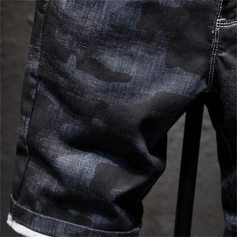 2021 Summer New Men's Denim Shorts Fashion Slim Fit Micro Elastic Cotton Black Wash Camouflage Jeans Male Brand Clothes
2021 Summer New Men's Denim Shorts Fashion Slim Fit Micro Elastic Cotton Black Wash Camouflage Jeans Male Brand Clothes