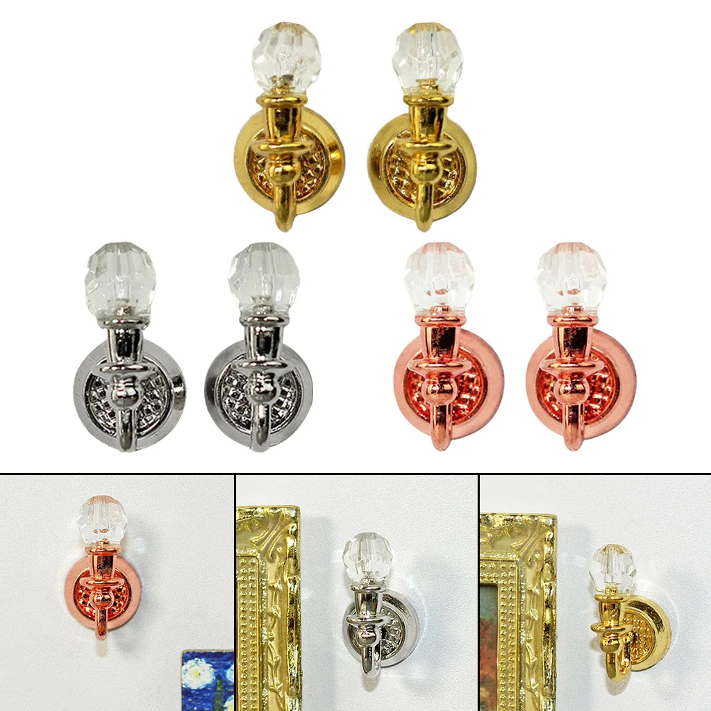 2PCS Miniature Wall Light Art Model 1:12 Dolls House Furniture Home Decor
2PCS Miniature Wall Light Art Model 1:12 Dolls House Furniture Home Decor