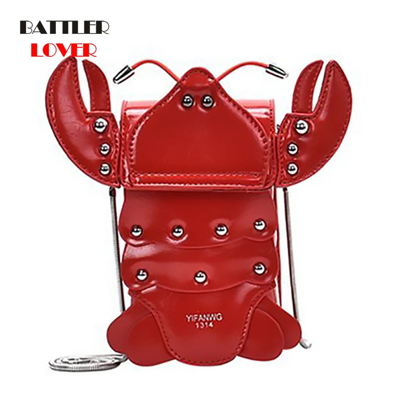 Novely Fashion Red Lobster Shape Handbag for Women Shoulder Crossbody Purse Mini Clutch Young Girl's Chain Tote Bolsa
Novely Fashion Red Lobster Shape Handbag for Women Shoulder Crossbody Purse Mini Clutch Young Girl's Chain Tote Bolsa