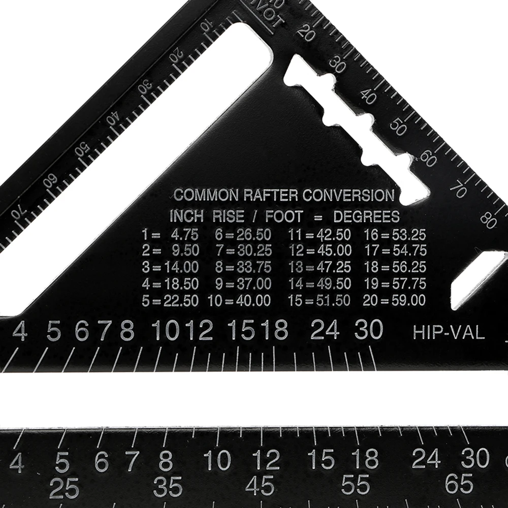 Angle Ruler 12inch Triangle Ruler 7inch Metric System Measuring Ruler Gauge Aluminum Alloy Speed Square Roofing
Angle Ruler 12inch Triangle Ruler 7inch Metric System Measuring Ruler Gauge Aluminum Alloy Speed Square Roofing