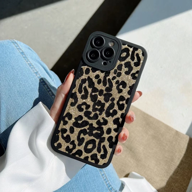 Fashion Leopard Pattern Phone Case For iPhone 11 12 13 Pro Xs Max X Xr 7 8 Puls SE Cases Glitter Luxury Soft Silicone Cover
Fashion Leopard Pattern Phone Case For iPhone 11 12 13 Pro Xs Max X Xr 7 8 Puls SE Cases Glitter Luxury Soft Silicone Cover