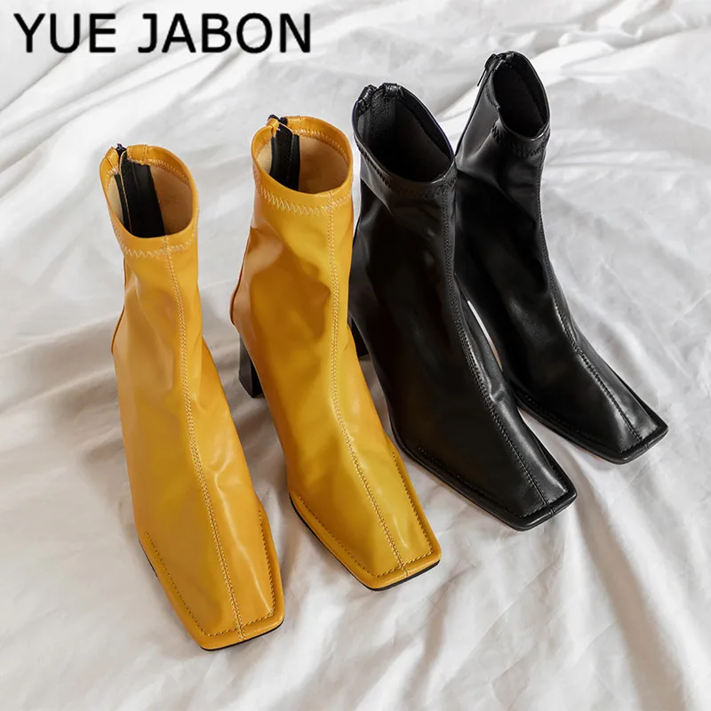 2023 Autumn New Square Toe Women Ankle Boots Chunky 6cm High Heel Elastic Boot Female Slim Fit Sock Boots Fashion Botas Mujer
2023 Autumn New Square Toe Women Ankle Boots Chunky 6cm High Heel Elastic Boot Female Slim Fit Sock Boots Fashion Botas Mujer