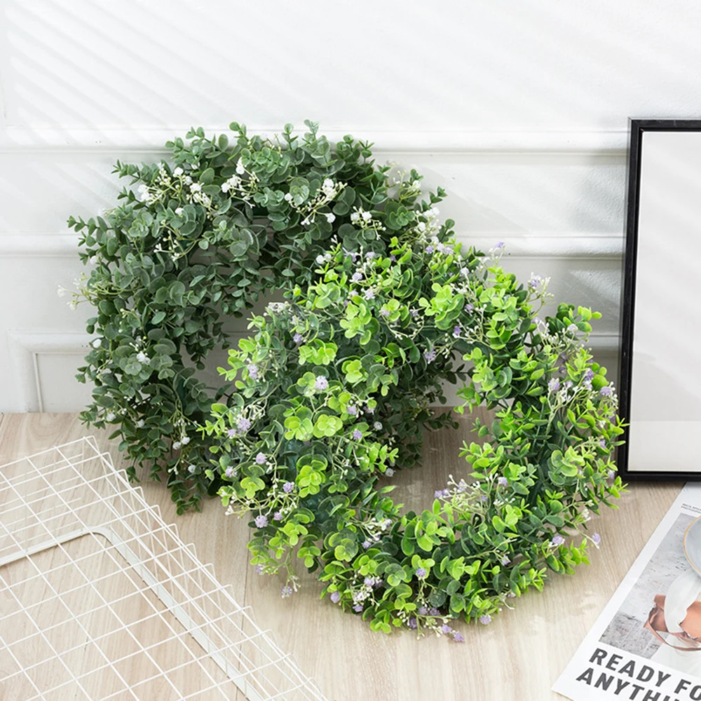 40cm Eucalyptus Wreath Artificial Plants Background Wall Window Decorative Wedding Party Supplies DIY Home Christmas Decoration
40cm Eucalyptus Wreath Artificial Plants Background Wall Window Decorative Wedding Party Supplies DIY Home Christmas Decoration