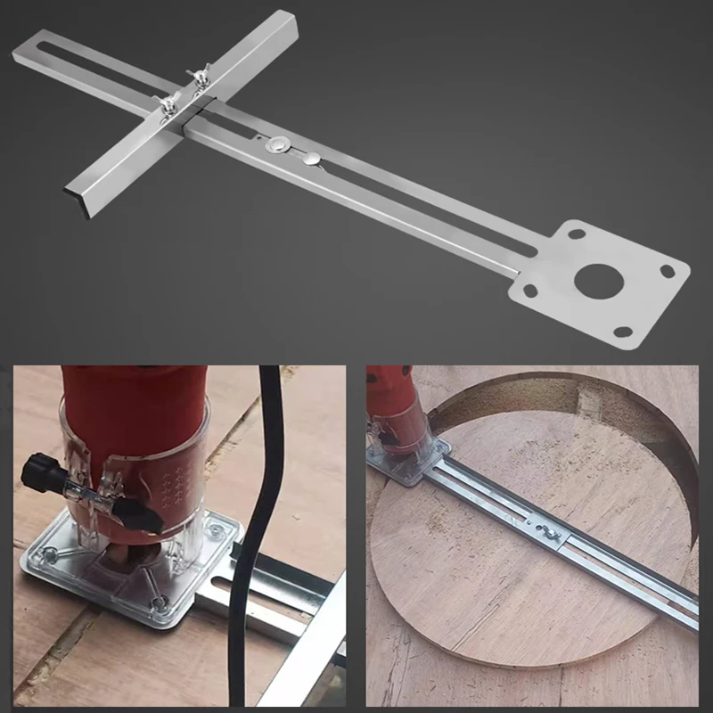 New Trimming Machine Edge Guide Rail Positioning Cutting Board Tool Hole Opener Woodworking Router Circular Milling Groove
New Trimming Machine Edge Guide Rail Positioning Cutting Board Tool Hole Opener Woodworking Router Circular Milling Groove