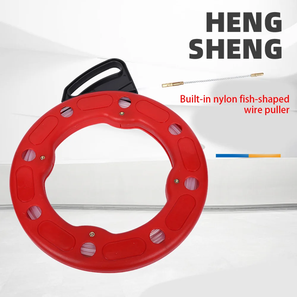 20/25/30M Wire Puller Bulit In Nylon Fish Tape Shape Ducting Rodder Pulling Household Wire Cable Puller for Electrician 
20/25/30M Wire Puller Bulit In Nylon Fish Tape Shape Ducting Rodder Pulling Household Wire Cable Puller for Electrician