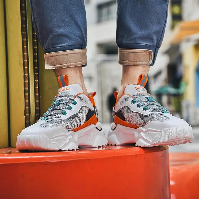 2021 Fashion Men Platform Sport Shoes Lace-Up Dad Sneakers Round Toe Running Shoes Wild Comfortable Tide Shoes Cushioning Shoes
2021 Fashion Men Platform Sport Shoes Lace-Up Dad Sneakers Round Toe Running Shoes Wild Comfortable Tide Shoes Cushioning Shoes