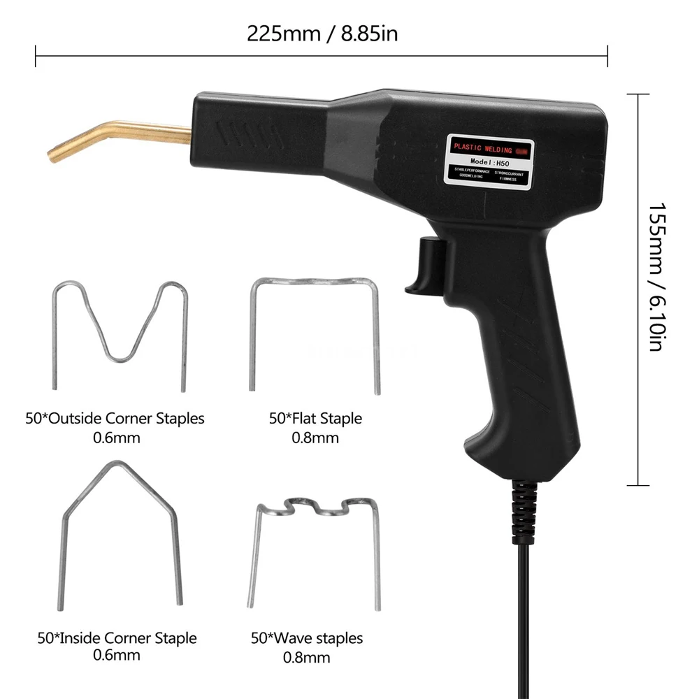 Handy Plastics Welders Garage Tools Hot Staplers Machine Car Bumper Repairing Stapler Welding Tool Waves Staple Kit
Handy Plastics Welders Garage Tools Hot Staplers Machine Car Bumper Repairing Stapler Welding Tool Waves Staple Kit
