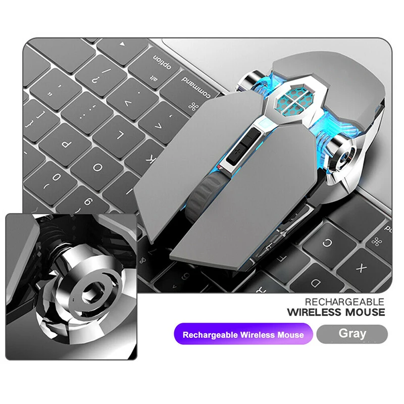Pohiks 1pc 2.4GHz Wireless Gaming Mouse Rechargeable Optical 2400DPI 6 Buttons Mice With Breathing Light For PC Computer Laptop
Pohiks 1pc 2.4GHz Wireless Gaming Mouse Rechargeable Optical 2400DPI 6 Buttons Mice With Breathing Light For PC Computer Laptop
