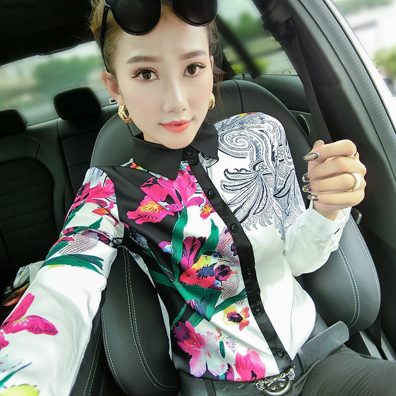 Autumn New Women's Blouses Polo Shirt Long Sleeve Tops Printed Blouse Girl Geometry Chiffon Casual Fashion Slim
Autumn New Women's Blouses Polo Shirt Long Sleeve Tops Printed Blouse Girl Geometry Chiffon Casual Fashion Slim