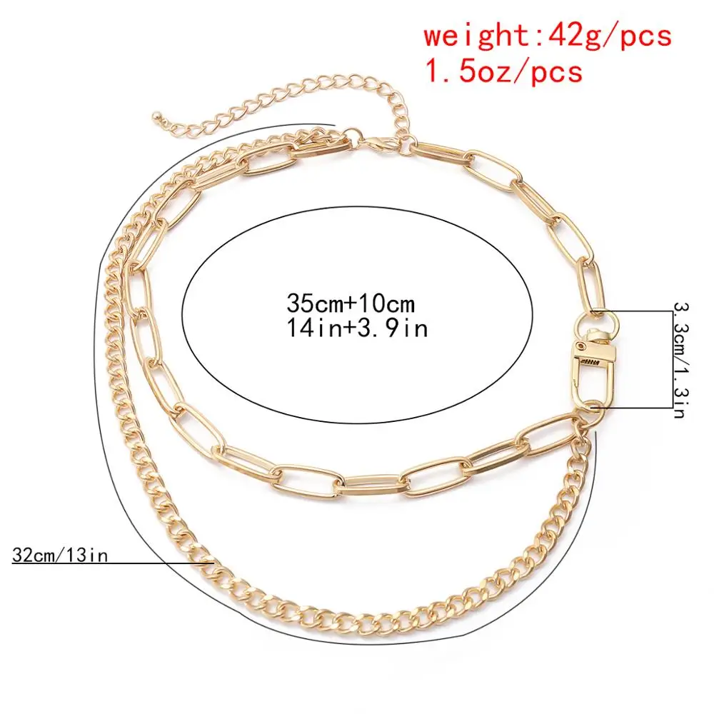 Lacteo Exaggerated Cross Chain Choker Necklace Punk Multi Layered Miami Cuban Chain Charm Necklace Jewelry for Women and Men
Lacteo Exaggerated Cross Chain Choker Necklace Punk Multi Layered Miami Cuban Chain Charm Necklace Jewelry for Women and Men