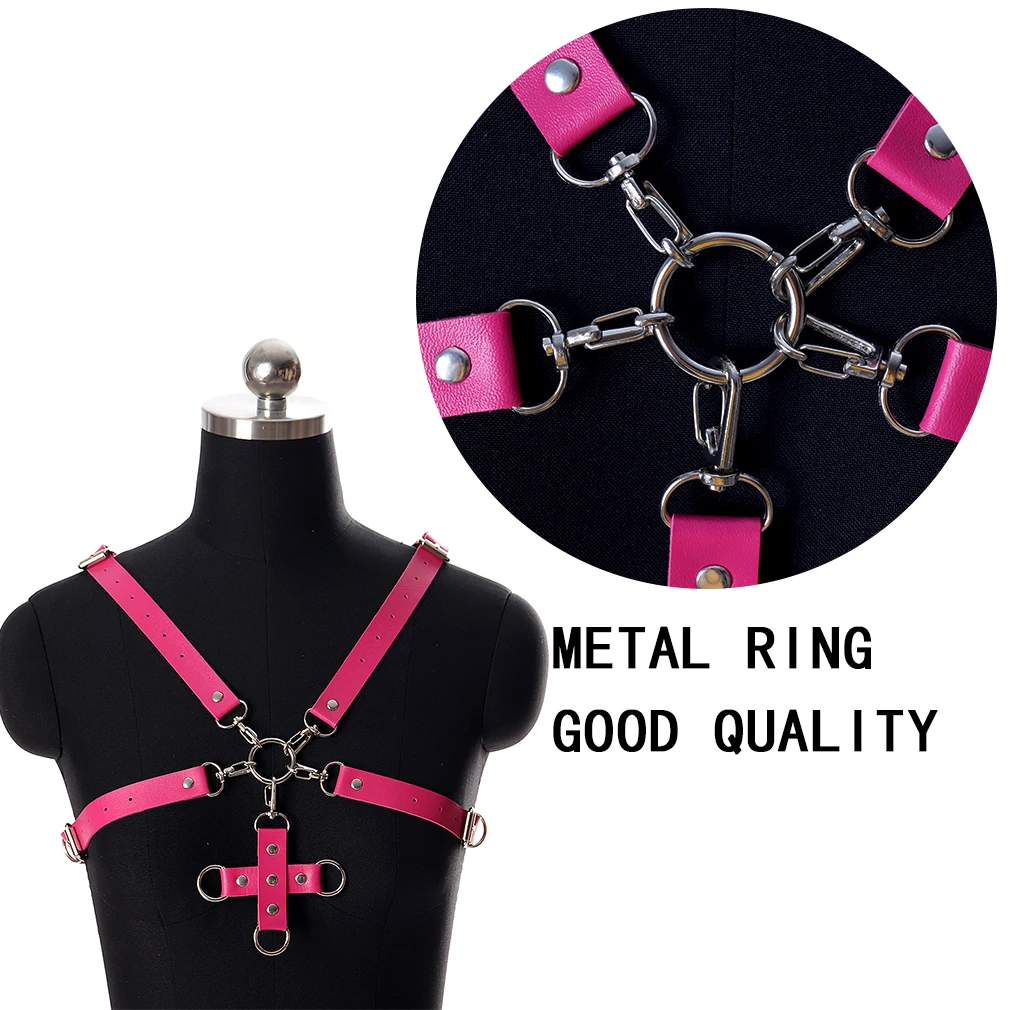 Sexy Lingerie Goth Leather Body Harness Bra Top Chest Belt Women Fashion Punk Female Body Harness Bondage Underwear Accessorie
Sexy Lingerie Goth Leather Body Harness Bra Top Chest Belt Women Fashion Punk Female Body Harness Bondage Underwear Accessorie