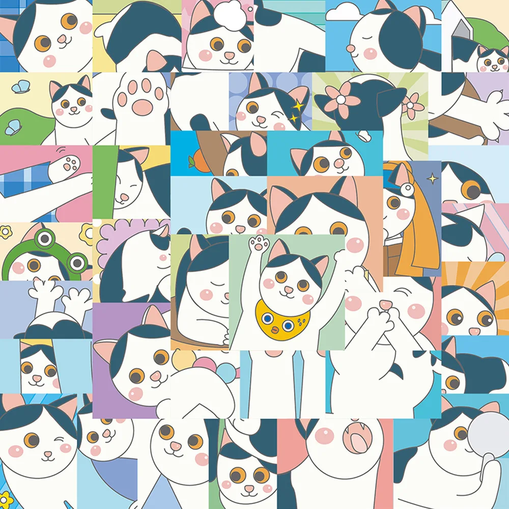 10/30/50PCS Cartoon Cat Daily Graffiti Waterproof Sticker Suitcase Notebook Refrigerator Skateboard StationeryBoxHelmetWholesale
10/30/50PCS Cartoon Cat Daily Graffiti Waterproof Sticker Suitcase Notebook Refrigerator Skateboard StationeryBoxHelmetWholesale