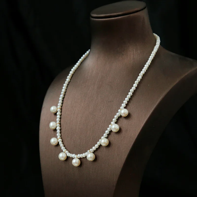 Luxury large freshwater pearl tassel necklace for women S925 wedding party gift jewelry high quality neck chain pendant choker 
Luxury large freshwater pearl tassel necklace for women S925 wedding party gift jewelry high quality neck chain pendant choker