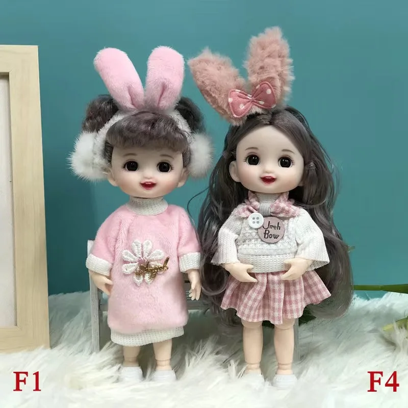 Mini 17CM 1/8 BJD Dolls Cute Fashion Makeup Clothes with Shoes Princess Joints Movable Plastic 16CM Dolls for Girl Birthday Gift
Mini 17CM 1/8 BJD Dolls Cute Fashion Makeup Clothes with Shoes Princess Joints Movable Plastic 16CM Dolls for Girl Birthday Gift