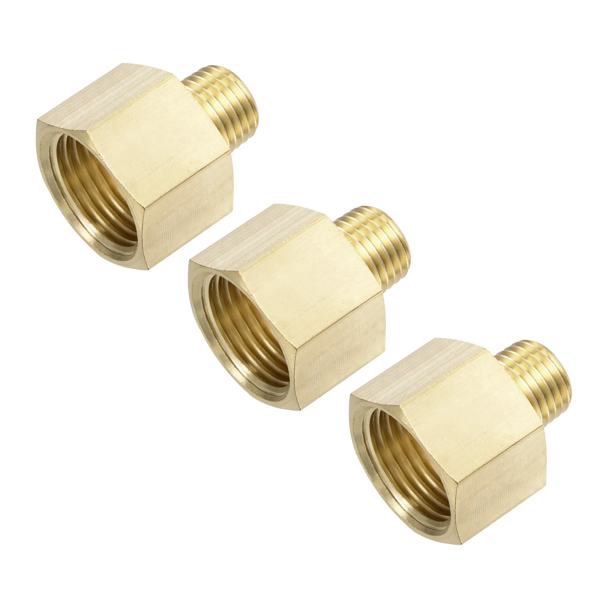 Uxcell Brass Pipe Fitting 1/2NPT Female to 1/4NPT Male Thread Hex Connector Adapter Pack of 3
Uxcell Brass Pipe Fitting 1/2NPT Female to 1/4NPT Male Thread Hex Connector Adapter Pack of 3