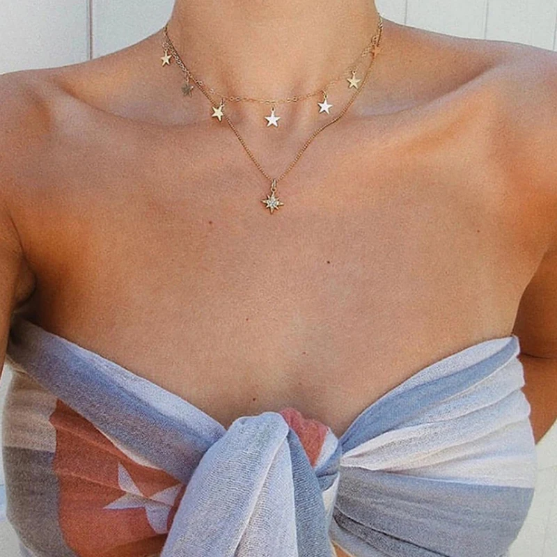 Очаровательное ожерелье Tocona с подвеской в виде звезды для женщин 2020 многослойная золотая цепочка блестящие богемные ювелирные изделия стр...
Очаровательное ожерелье Tocona с подвеской в виде звезды для женщин 2020 многослойная золотая цепочка блестящие богемные ювелирные изделия стр...