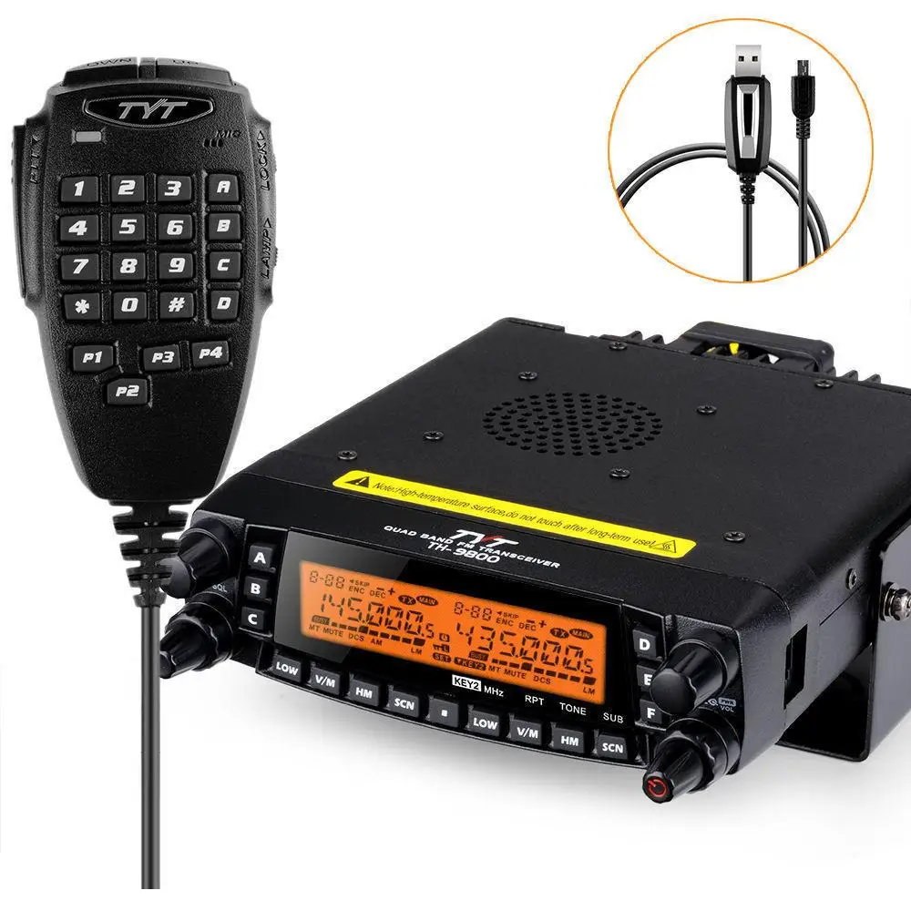 TYT TH-9800 PLUS QUAD BAND mobile radio 50W REMOTE HEAD CROSS BAND REPEATER walkie talkie Car Radio HAM Mobile Radio
TYT TH-9800 PLUS QUAD BAND mobile radio 50W REMOTE HEAD CROSS BAND REPEATER walkie talkie Car Radio HAM Mobile Radio