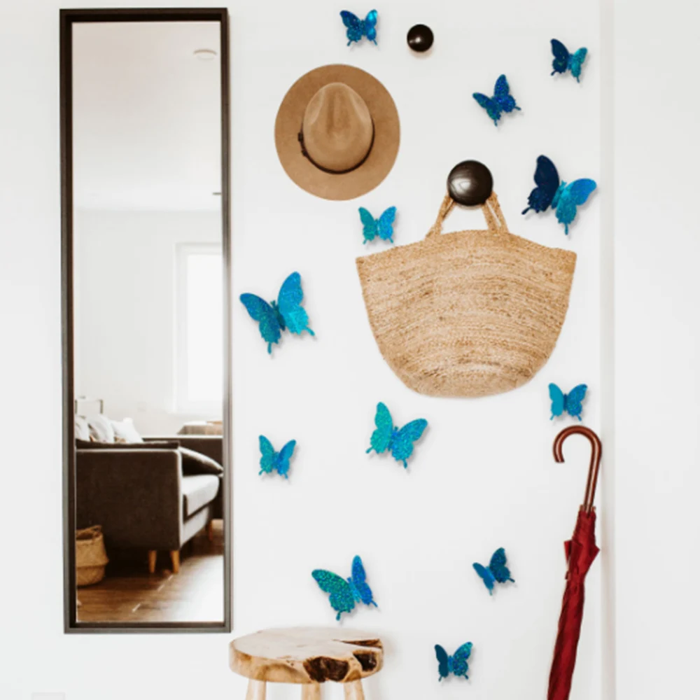 12 Pcs PVC3D Simulation Flash DIY Butterfly Wall Stickers Home Decor Poster For Kitchen Room Adhesive To Wall Decals Decoration
12 Pcs PVC3D Simulation Flash DIY Butterfly Wall Stickers Home Decor Poster For Kitchen Room Adhesive To Wall Decals Decoration
